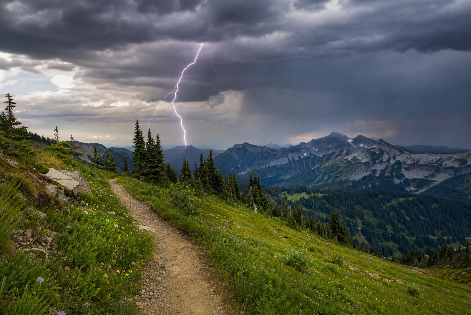 Lightning Safety on the Trail: What to Do When the Sky Turns